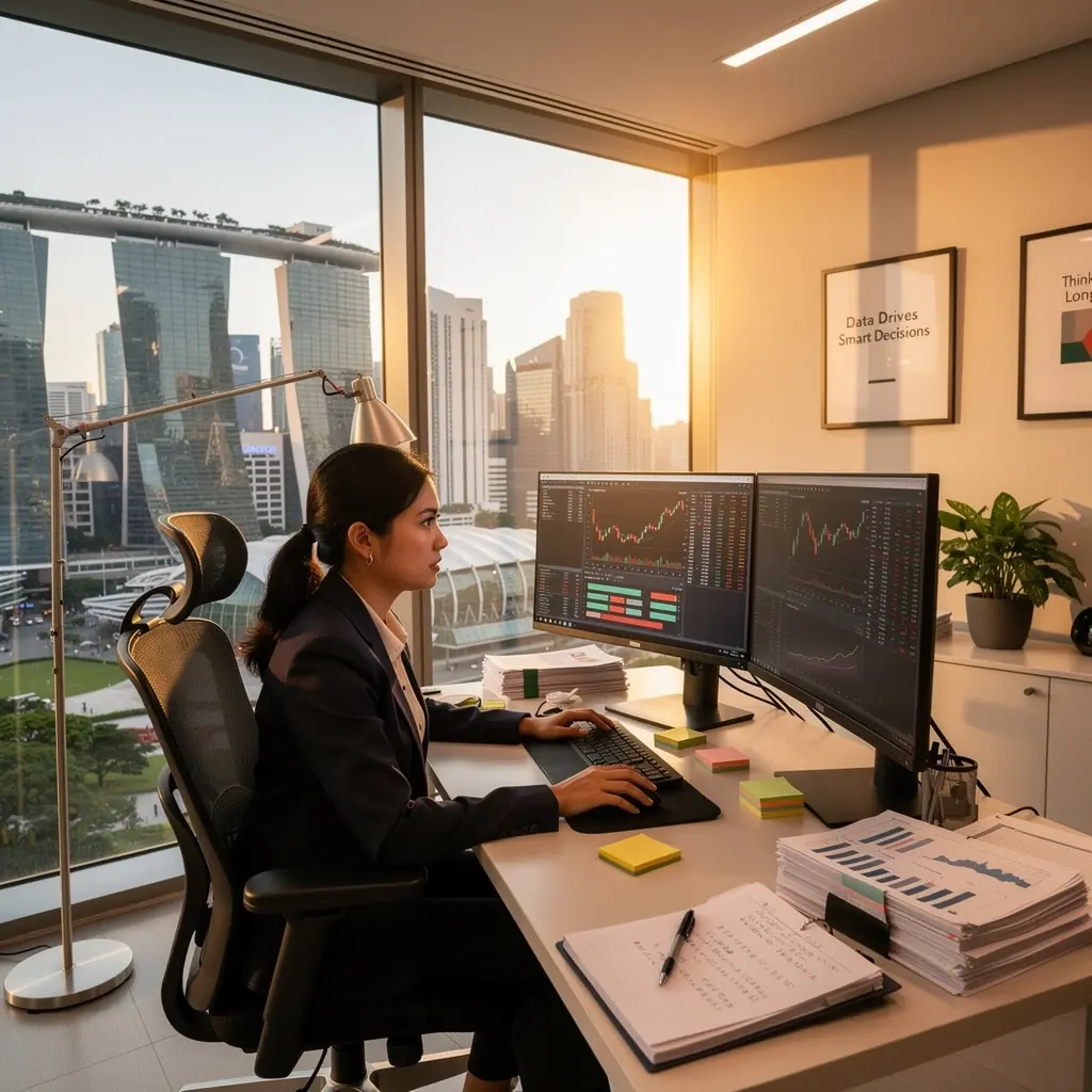 Modern office workspace